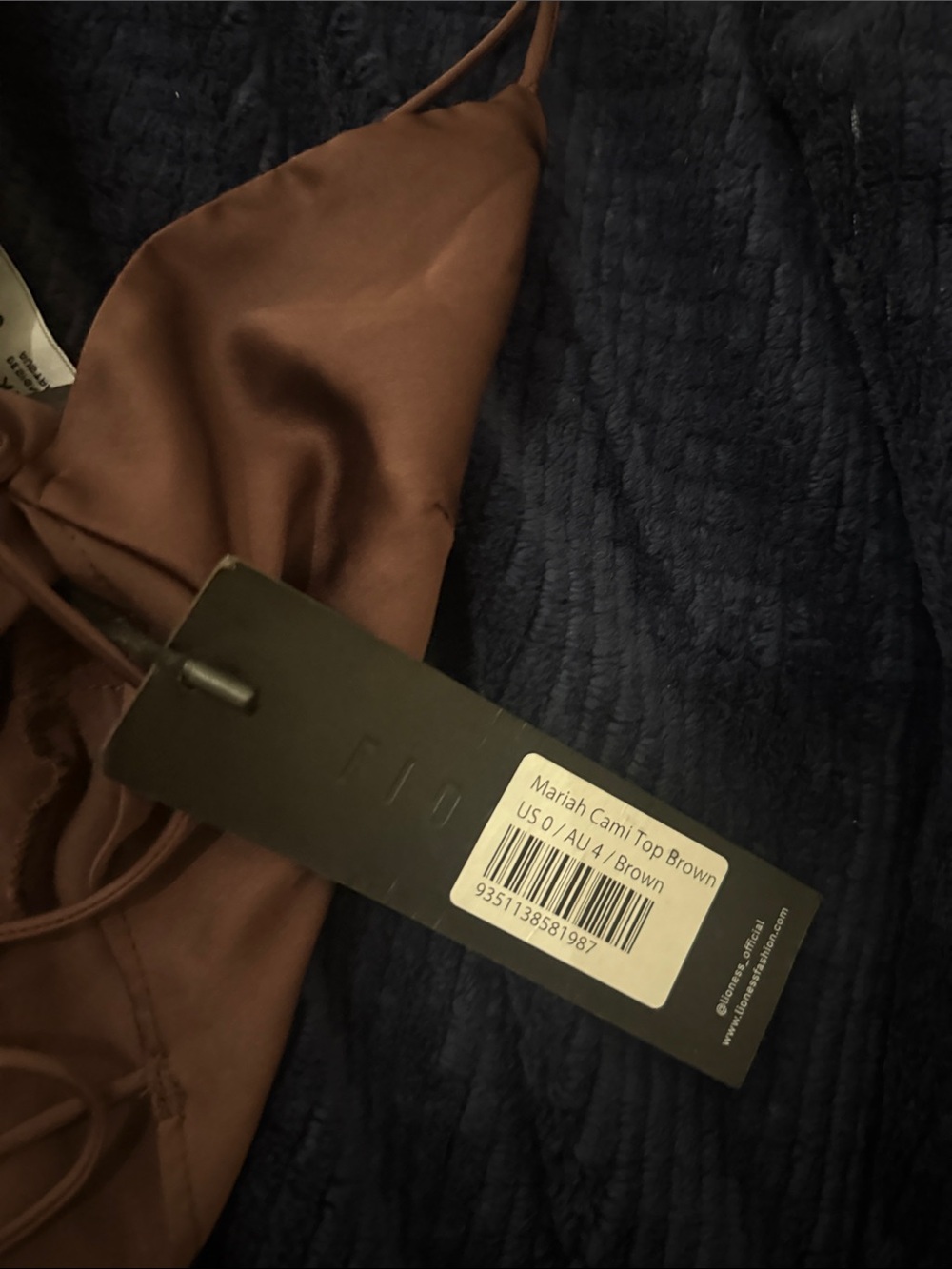 Mariah Cami Top in Brown - Picture 3 of 4